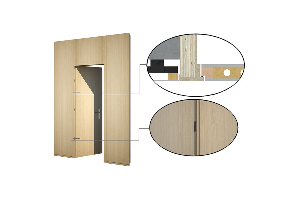 Formles® Modern Hidden Door Wall System